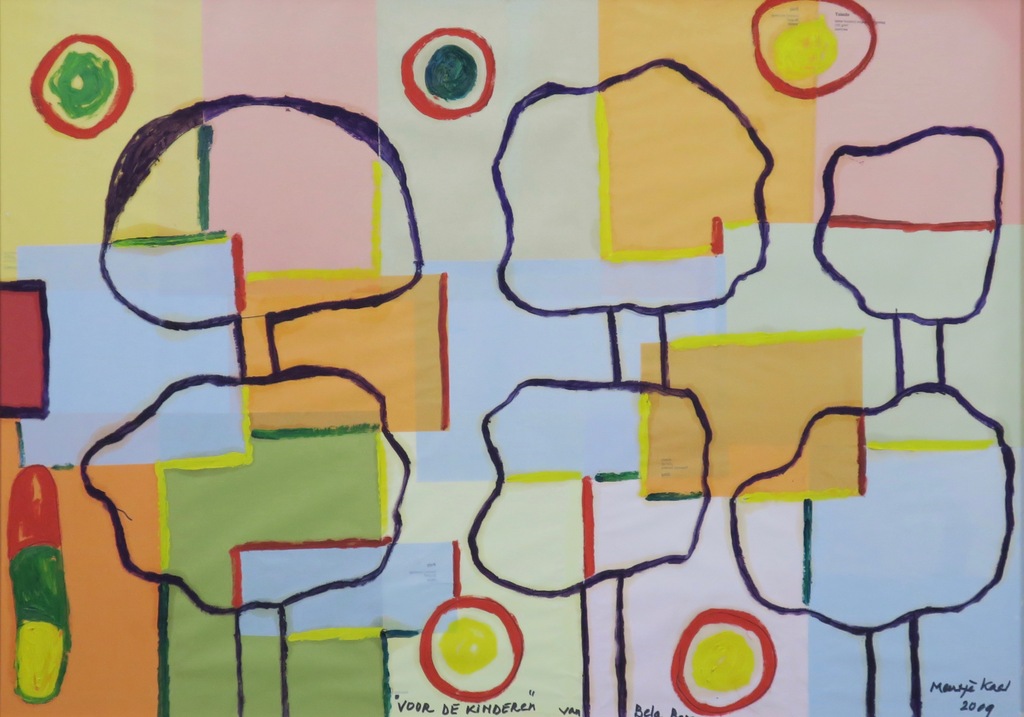 Meertje Kaal: Acryl en collage, Voor de kinderen van... - Ingelijst kopen? Bied vanaf 1!