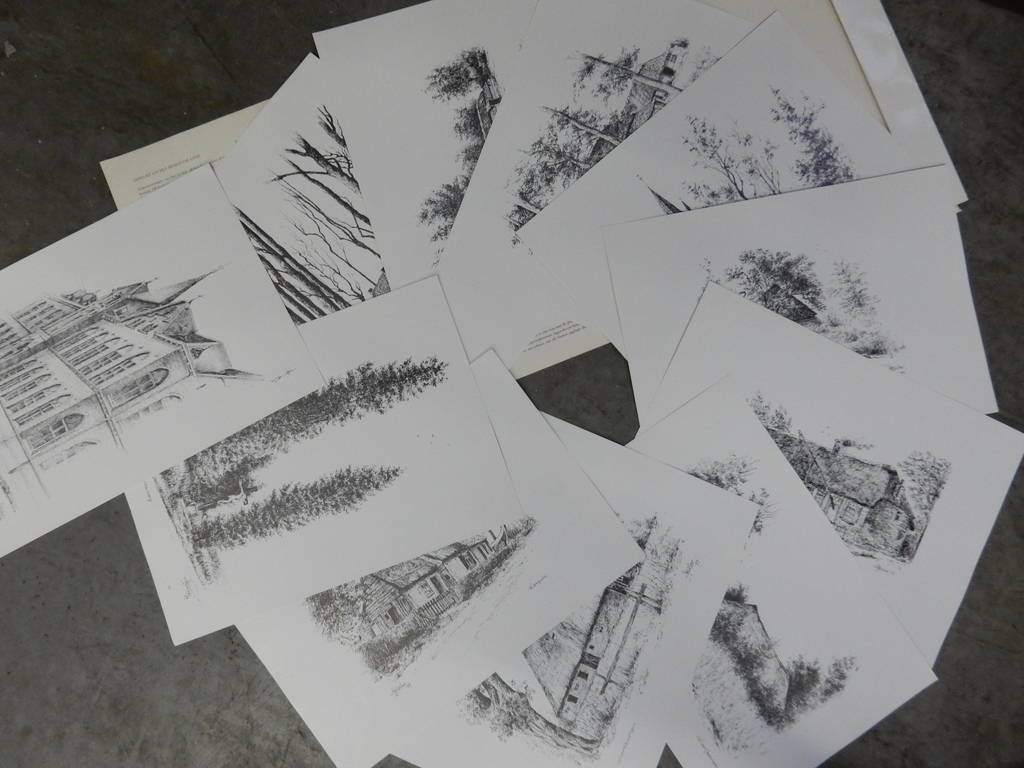 Divers origineel werk op papier (Brekelmans) + oude prenten en prentenmappen kopen? Bied vanaf 1!