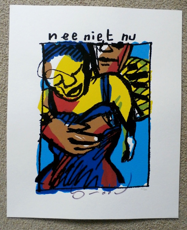 Herman Brood - zeefdruk: Nee niet nu kopen? Bied vanaf 175!