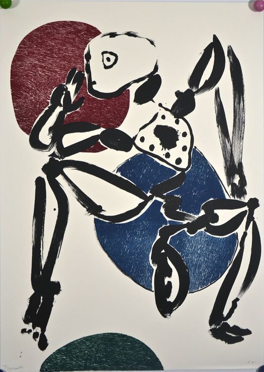 Alphons Freymuth: Litho/houtsnede. Abstracte compositie kopen? Bied vanaf 100!