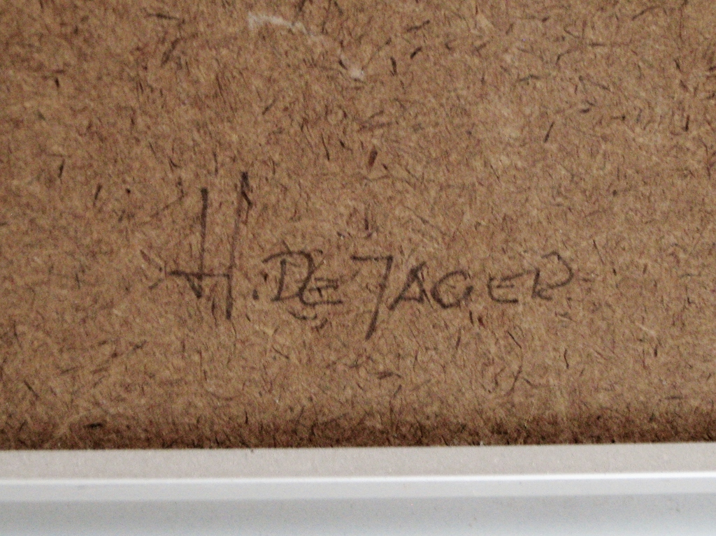 Harry de Jager (1922-1984) - Gouache op papier - gesigneerd kopen? Bied vanaf 1!