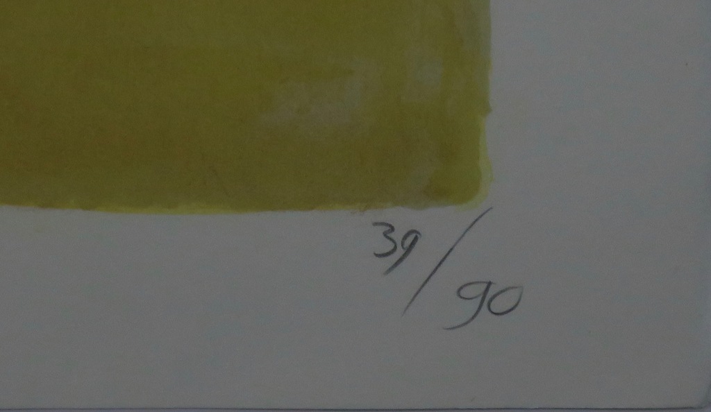 Rhani Mohabiersing: Zeefdruk, Zonder titel -Ingelijst kopen? Bied vanaf 60!