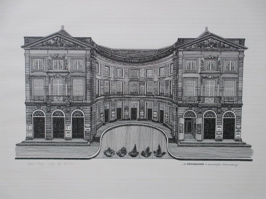 Sees Vlag, Koninklijke Schouwburg Den Haag, Zeefdruk verkocht voor € 111!