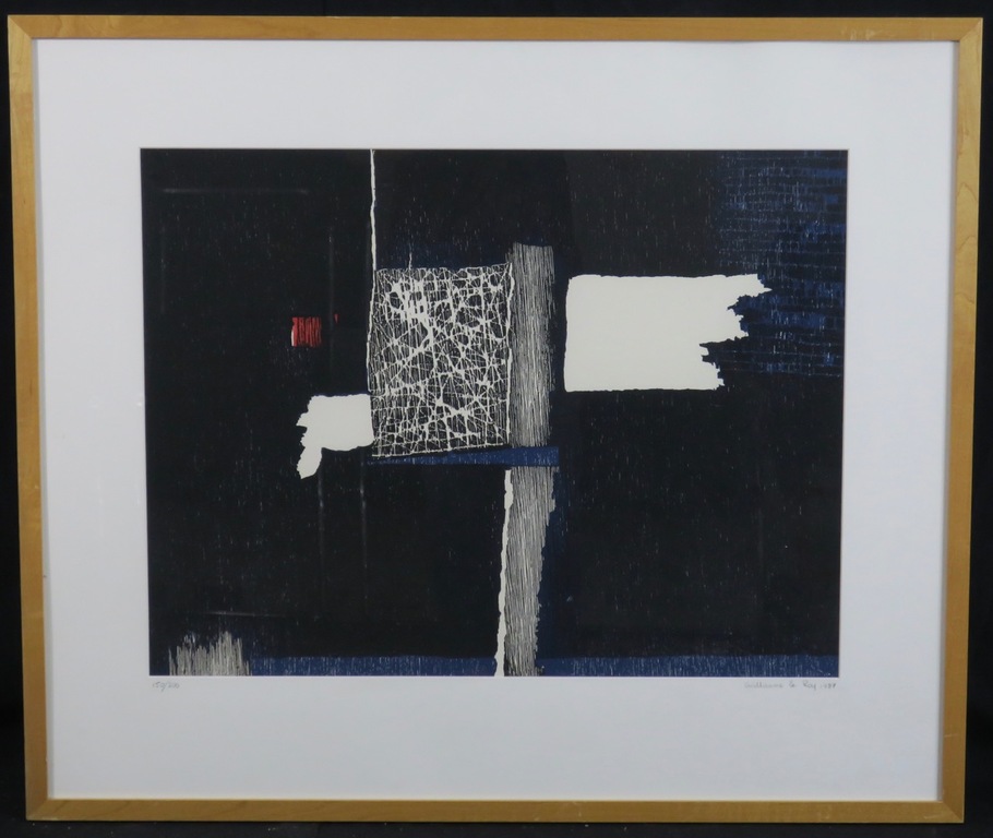 Guillaume Le Roy: Houtsnede, Z.T. - Ingelijst kopen? Bied vanaf 70!