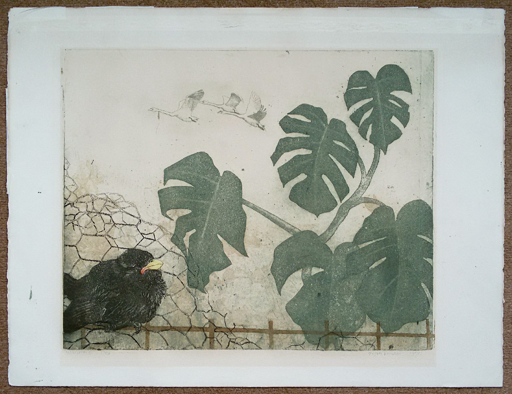Frank Porcelijn - Wachtend, aquatint ets kopen? Bied vanaf 35!