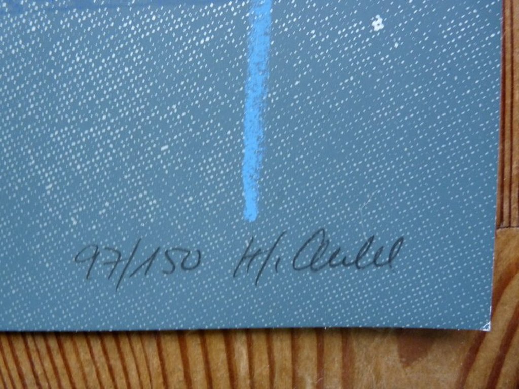 Jürgen Kuhl - grote kleurenzeefdruk - 'Mozart' -  gesigneerd, oplage 150 kopen? Bied vanaf 1!