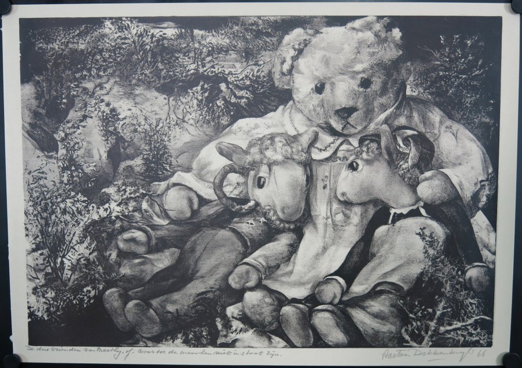 Aart van Dobbenburgh: Litho, De drie vrienden van Marty kopen? Bied vanaf 1!