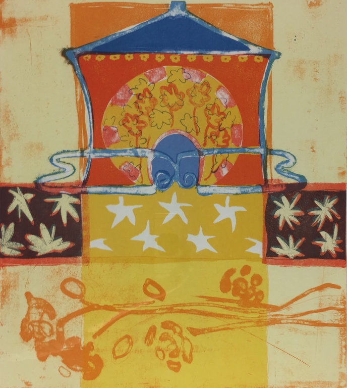 Lukie de Bree - Lukie de Bree, zeefdruk, 'Cal solare', 2001 verkocht voor € 50!