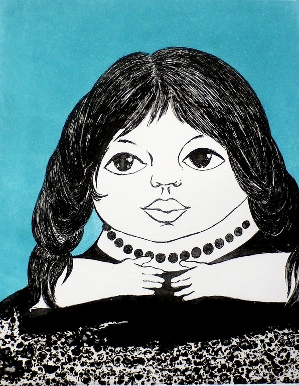 Ans Wortel - Tussen de bodem en de lucht, aquatint ets kopen? Bied vanaf 75!