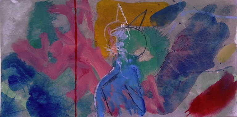 PAUL LOUIS VAN DEN BERGH (1967- ) Mixed Media - "The Great Song" - Gesigneerd kopen? Bied vanaf 75!