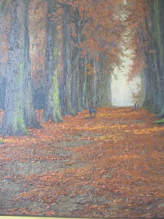 Jacques Bergmans: Olieverf op doek, Herfstbos kopen? Bied vanaf 175!