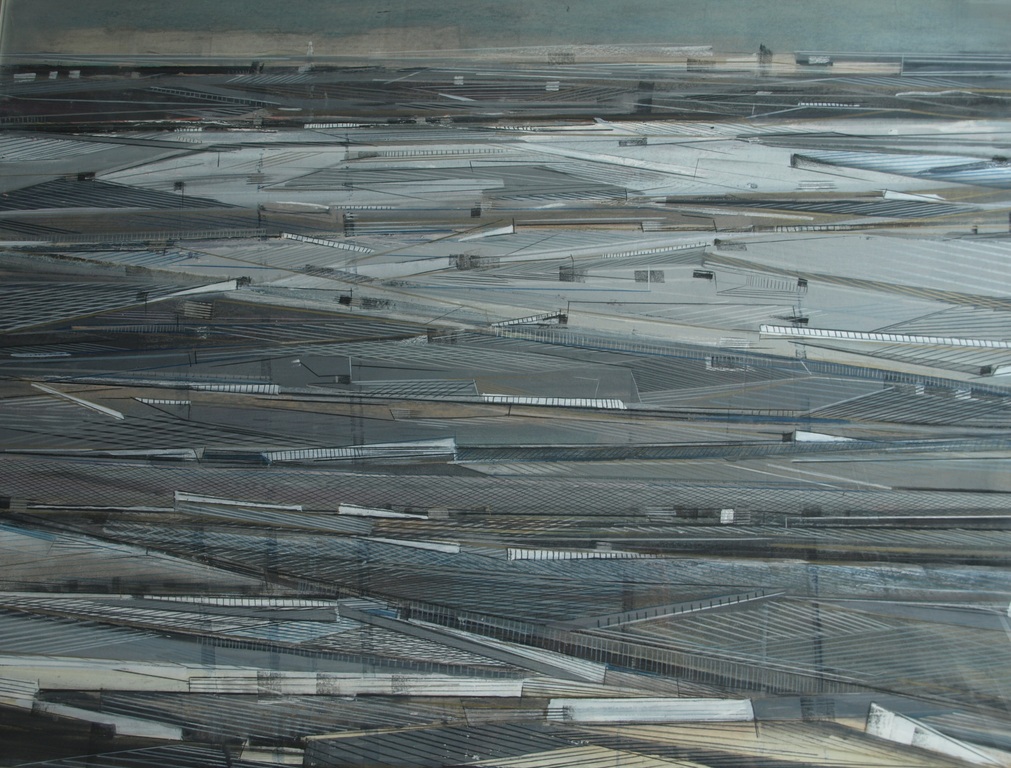 Anne-Claire Vogtschmidt : Gemengde techniek – Landschap nr 6 - ingelijst - 1983  kopen? Bied vanaf 100!