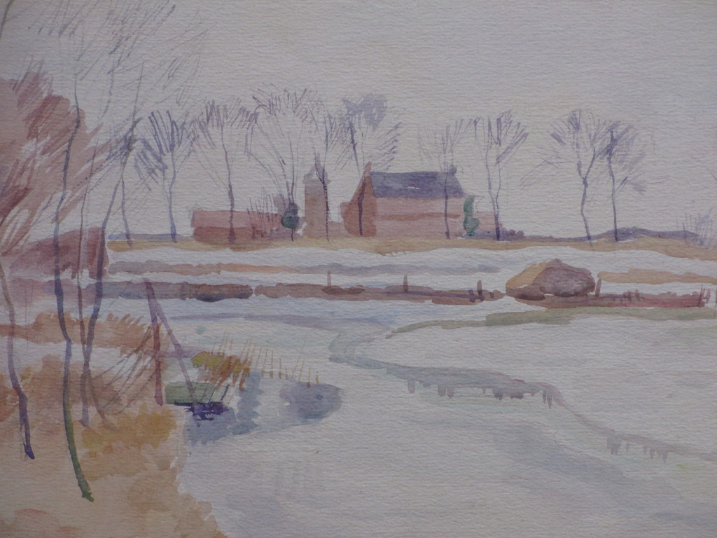 Han Krug, Dooisneeuw, Aquarel 1942 kopen? Bied vanaf 1!