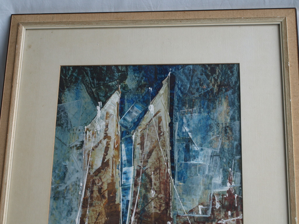 Onbekend – Gouache, Zeilschip – gesigneerd & ingelijst - ca 1940 kopen? Bied vanaf 1!