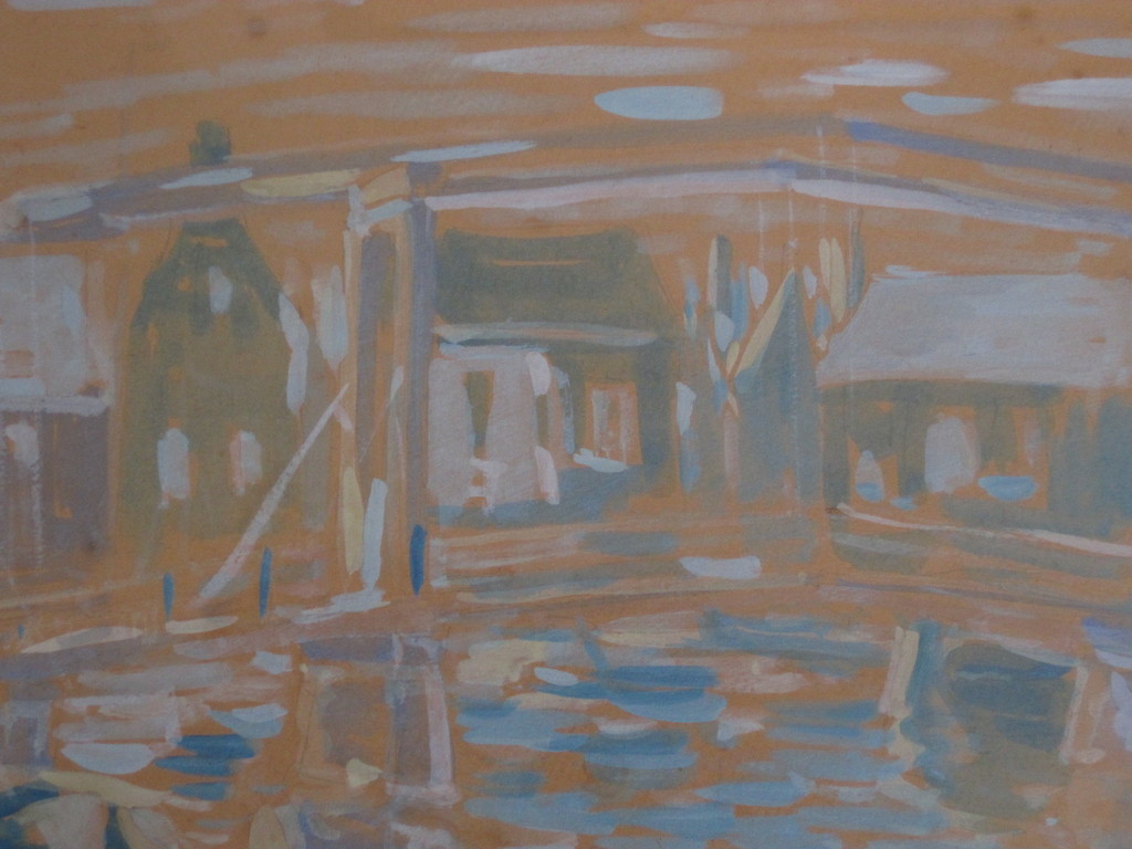 Amsterdam "de Sloterdijkbrug bij Prinseneiland" Gouache van Jan Jonges 1921-1976 kopen? Bied vanaf 1!