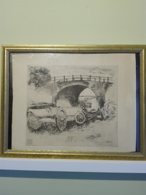 Arie van Mever, droge naald ets op papier 1946, Karren op de weg  kopen? Bied vanaf 30!