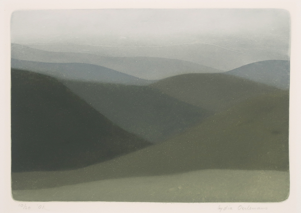 Lydia Oerlemans: Ets en aquatint, Zonder titel verkocht voor € 40!