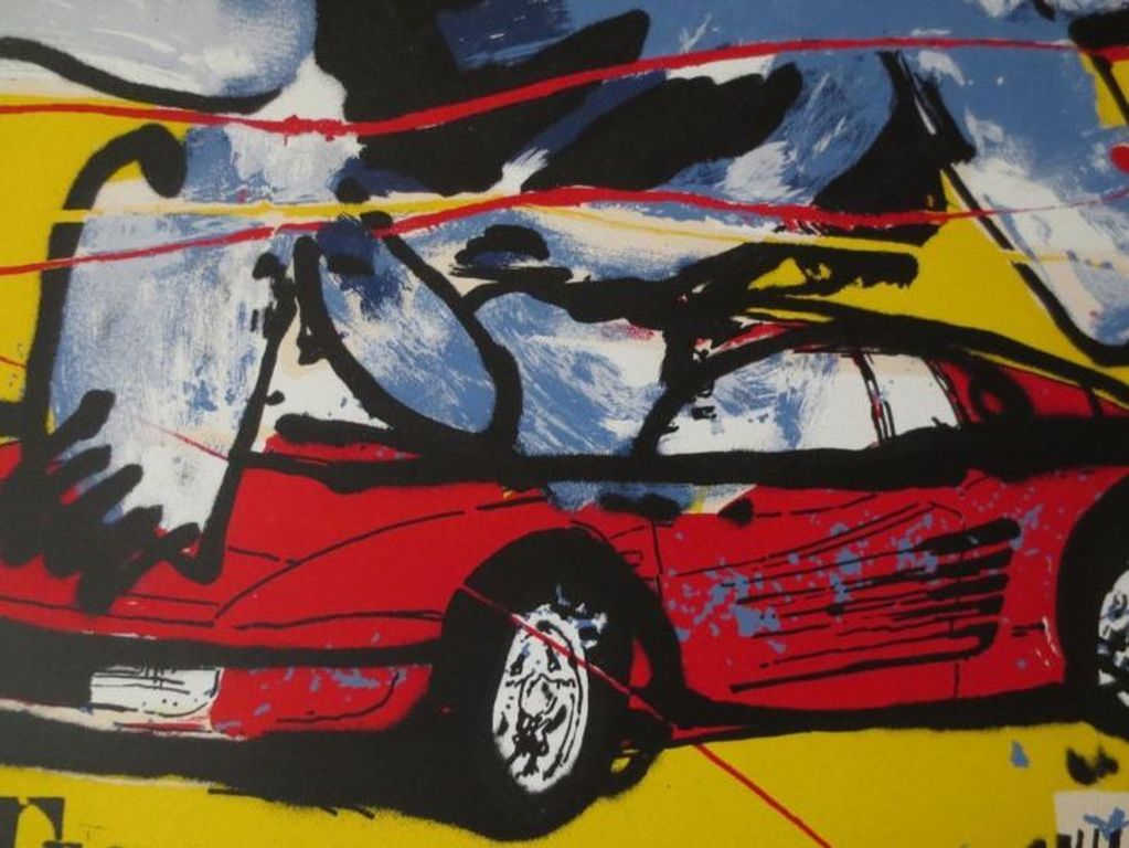 HERMAN BROOD Titel TESTAROSSA Met de Hand gesigneerde zeefdrukken . kopen? Bied vanaf 1!