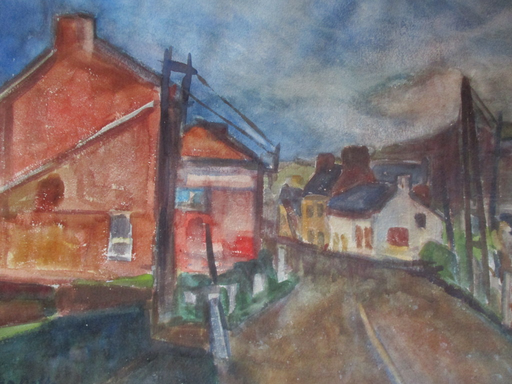 Jan Nolte: Aquarel, Amay verkocht voor € 75!