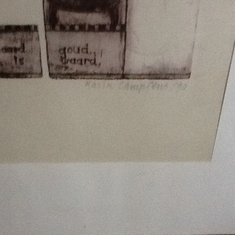 Karin Campfens : Kleurenlitho, ingelijst en handgesigneerd kopen? Bied vanaf 15!