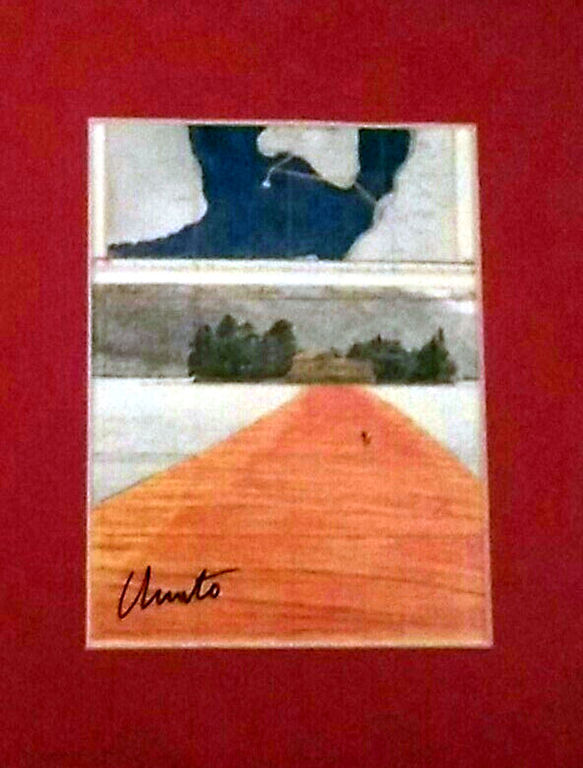 The Floating Piers- originele pk met stuk stof- handgesigneerd door Christo kopen? Bied vanaf 120!