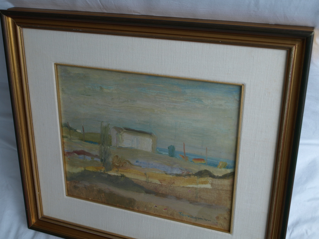 Onbekend : Olieverf – Landschap - Ingelijst – 49 x 55 cm kopen? Bied vanaf 60!