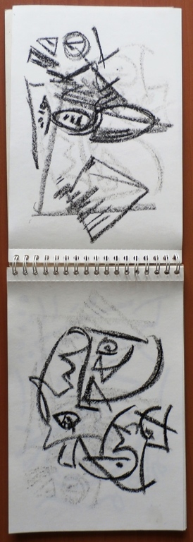 Theo Wolvecamp, schetsboekje met 10 tekeningen verkocht voor € 325!