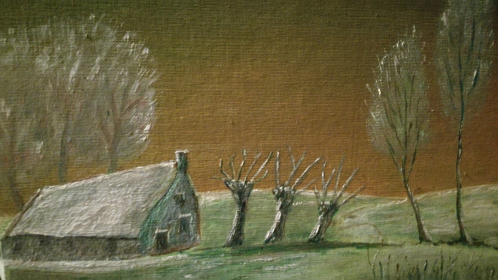 Onbekend kunstenaar, Olieverf op paneel, landschap kopen? Bied vanaf 1!