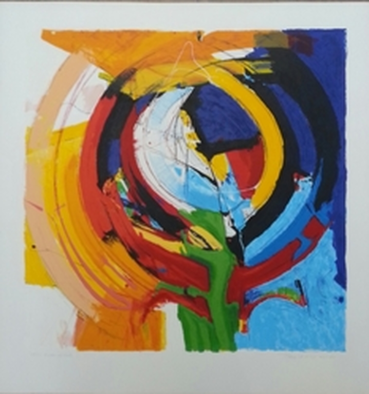 Frank Lejeune, zeefdruk op papier, Titel:" Picked off fresh" verkocht voor € 50!