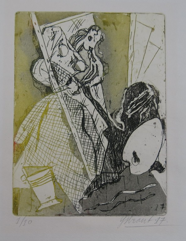 Ysbrant: Droge naald, Kunstenaar met model kopen? Bied vanaf 35!