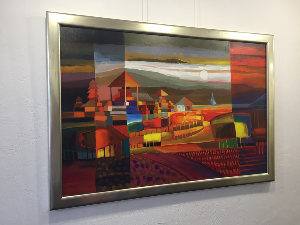 Lony Wing  Acryl op doek   The lake in Buyan  kopen? Bied vanaf 199!