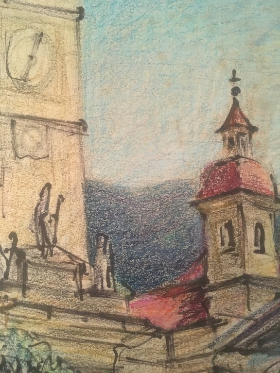 Onbekende Kunstenaar - Krijt op papier - Zonder Titel. kopen? Bied vanaf 1!