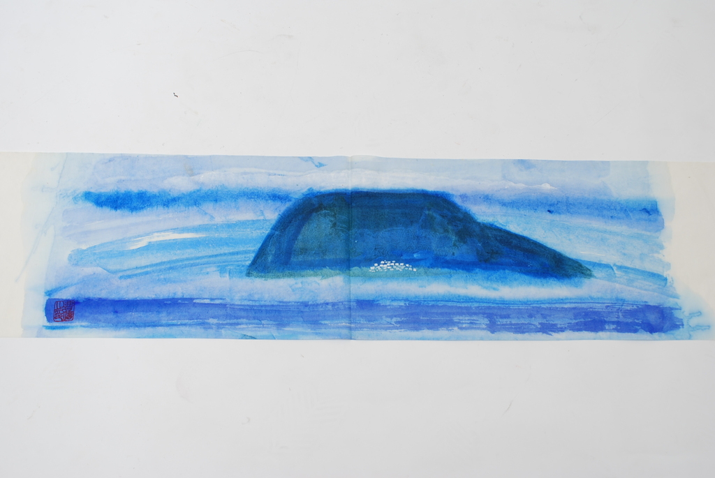 ERNST VIJLBRIEF (1934-2010) landschap, aquarel op rijstpapier kopen? Bied vanaf 1!