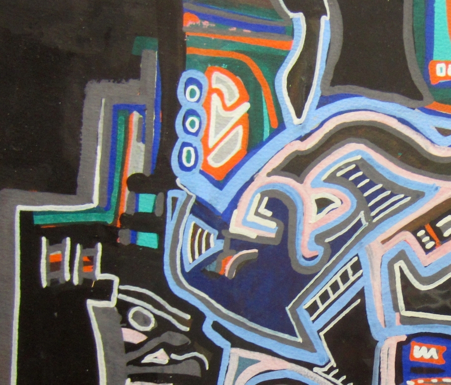 Hans ter Braake - gouache op papier - 1980 kopen? Bied vanaf 60!