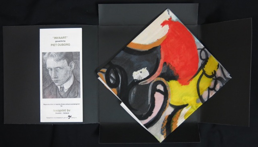 Piet Ouborg: Zeefdruk op katoenzijde, Invaart kopen? Bied vanaf 35!