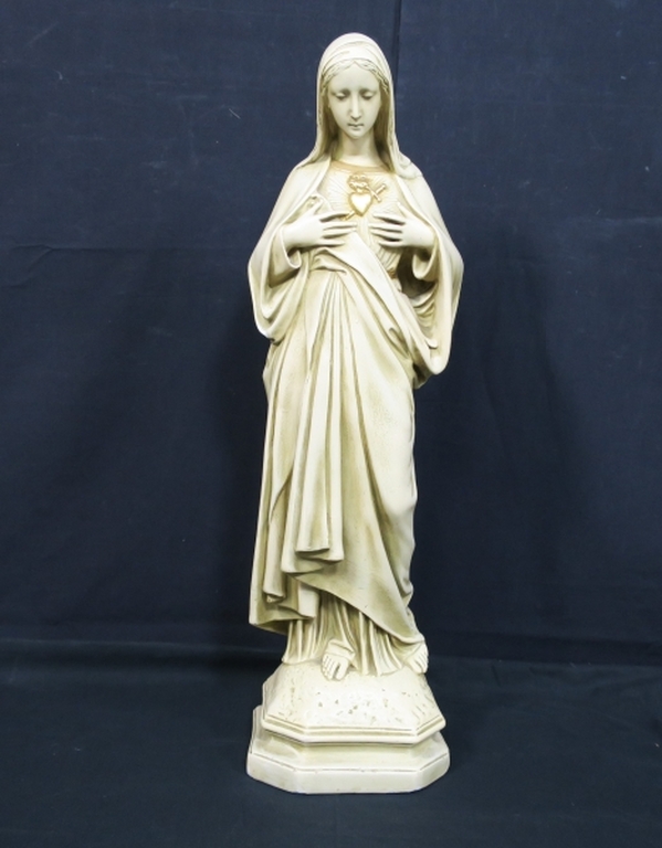 Gipsen beeld van De Heilige Maria verkocht voor € 70!