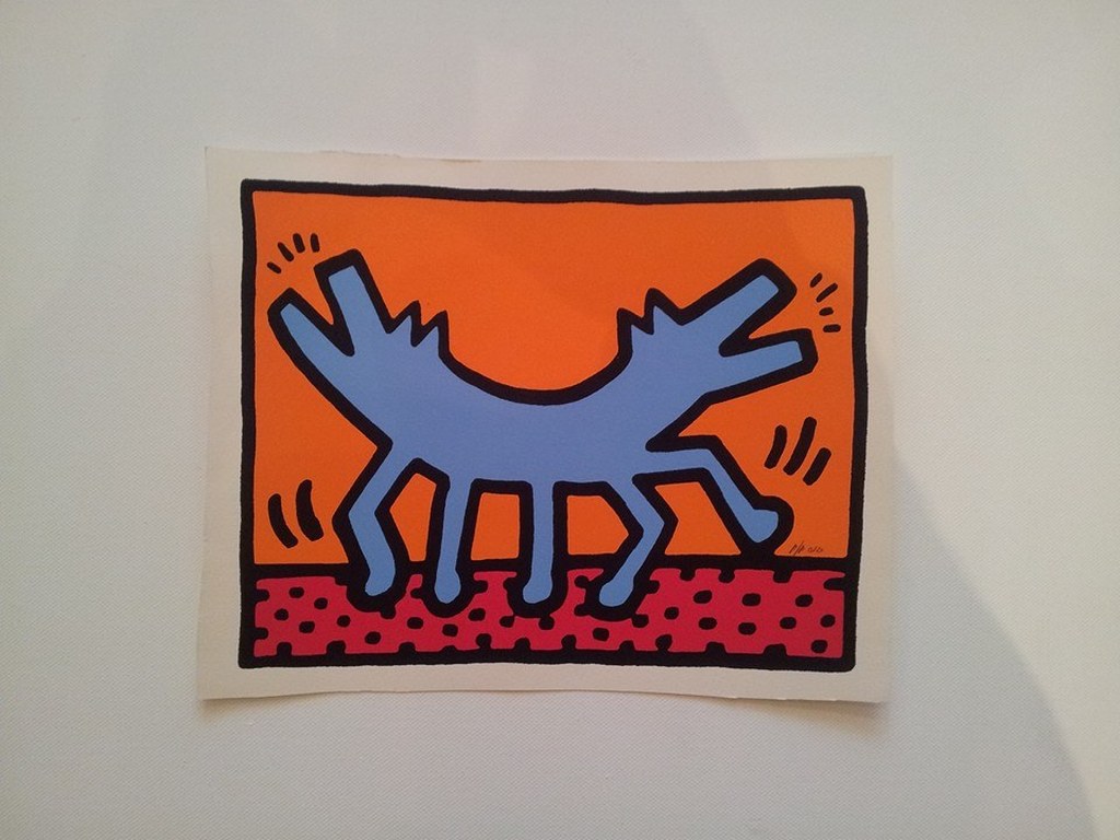 Keith Haring - Zeefdruk - sjabloon techniek - Proof Print 010 verkocht voor € 50!
