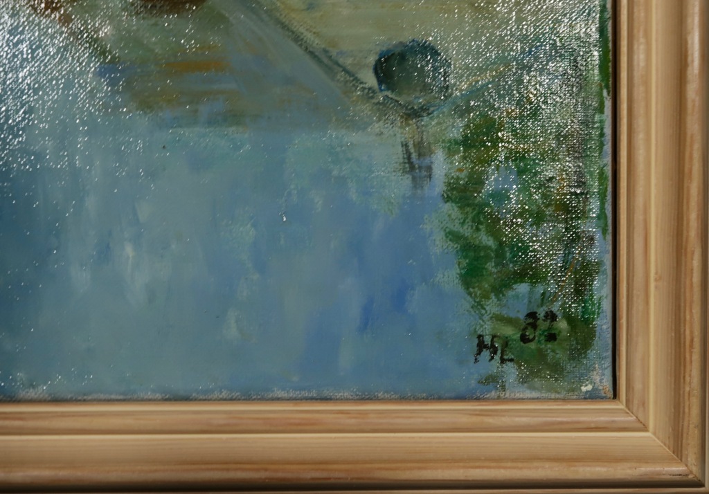 Herman Lievers: Olieverf op doek, Watermolen a.d. Loire - Ingelijst kopen? Bied vanaf 1!