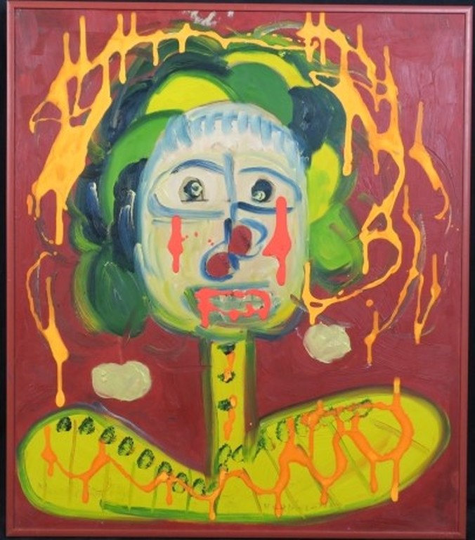 Meertje Kaal: Olieverf en Acryl op board, Verpleegster - Ingelijst kopen? Bied vanaf 1!