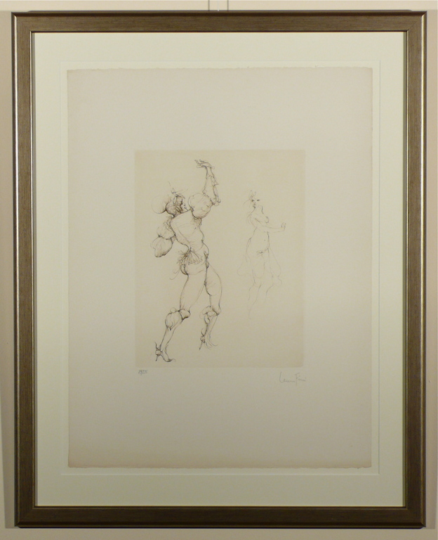 Leonor Fini, Originele ets, handgesigneerd verkocht voor € 175!