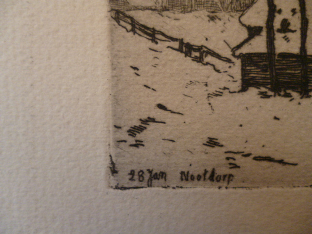 Hendrikus Elias Roodenburg - ets - Nootdorp, Boerderij in de winter kopen? Bied vanaf 45!