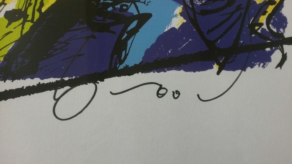 Zeefdruk van Herman Brood - Bono kopen? Bied vanaf 1!