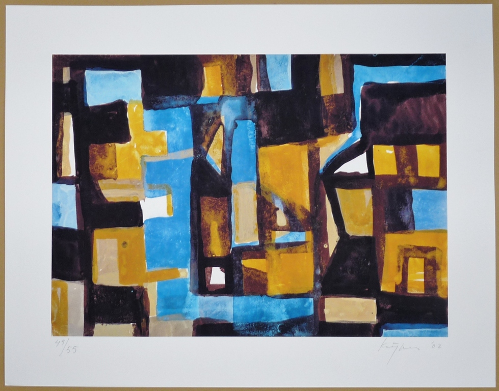 Theo Kuijpers: Giclee, Abstract, Gesigneerd, 2002 kopen? Bied vanaf 75!