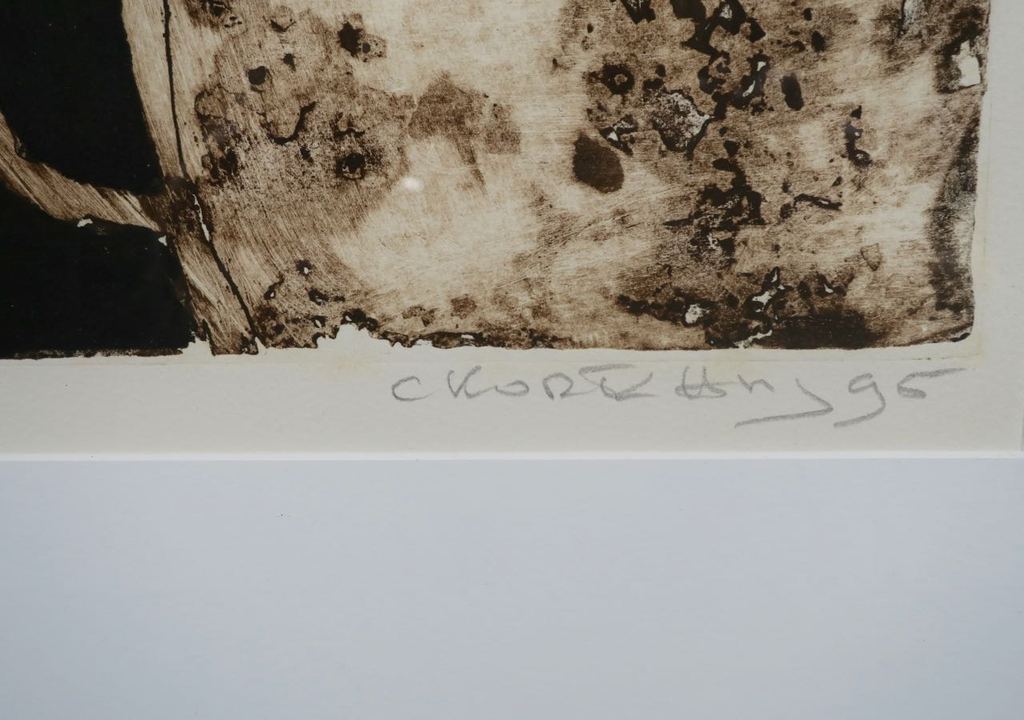 Cees Kortlang: Ets, Zonder titel VIII - Ingelijst kopen? Bied vanaf 40!