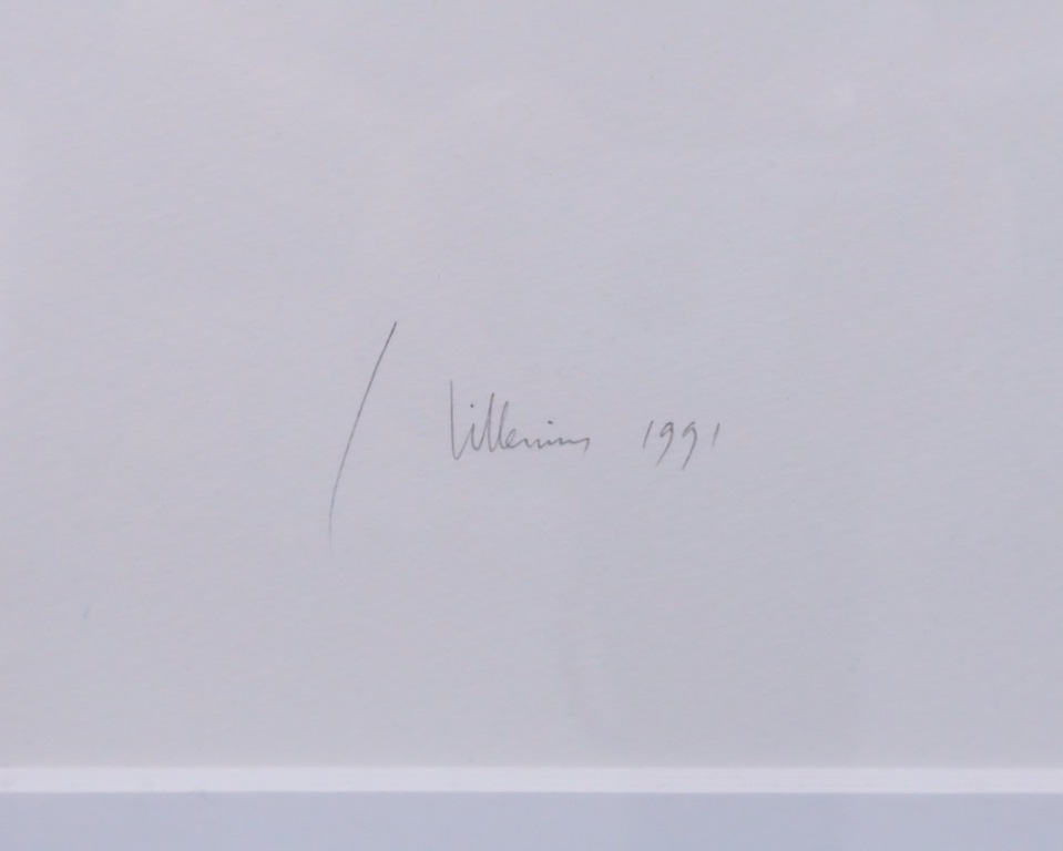 Jaap Hillenius: Aquarel en litho, Wit licht - Ingelijst kopen? Bied vanaf 40!