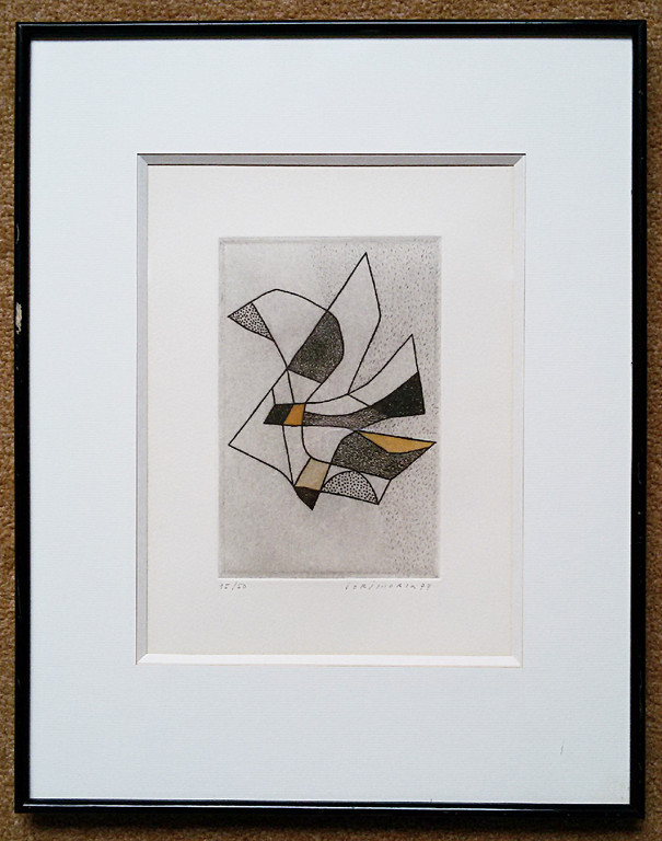 Jorj Morin - Peut-on parler dâ��oiseau?, ets (mooi ingelijst) kopen? Bied vanaf 60!