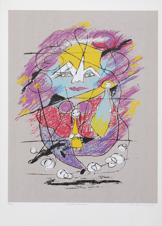 Marie-Claire Guyot, litho, Chagrin d'amour, 1984 kopen? Bied vanaf 125!