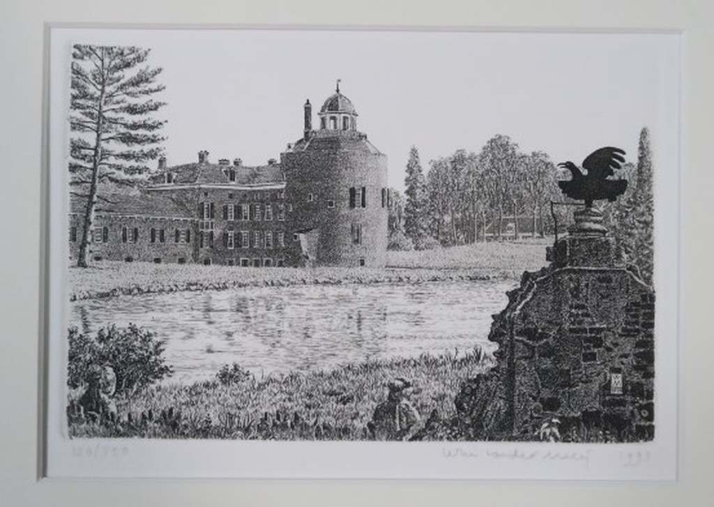 Wim van der Meij: Ets, Kasteel Rozendaal kopen? Bied vanaf 20!