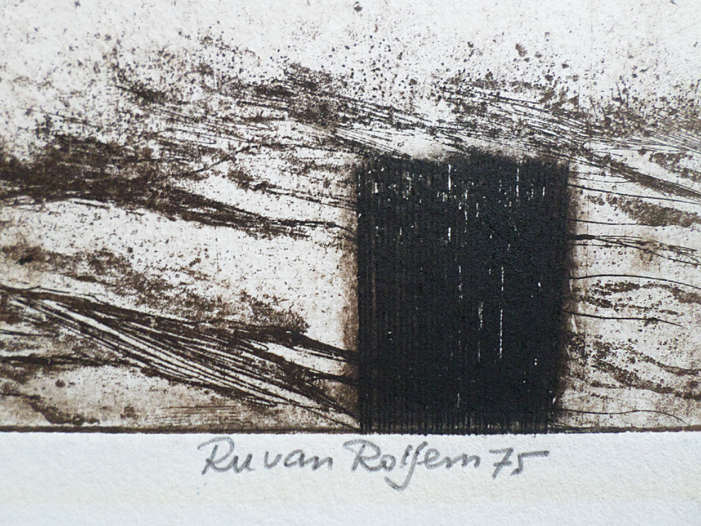 Ru van Rossem – Het getij IV, aquatint ets met reliëfdruk kopen? Bied vanaf 175!