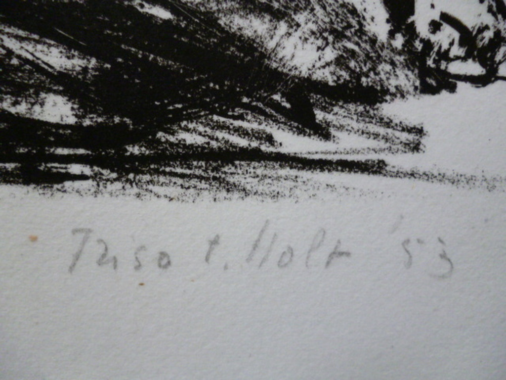 Friso ten Holt - litho - Twee vechtende mannen kopen? Bied vanaf 45!